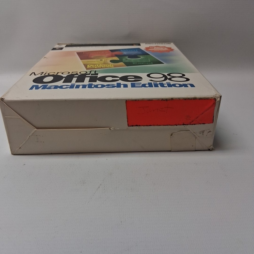 Microsoft Office 98 Macintosh Edition New Open Box Vintage