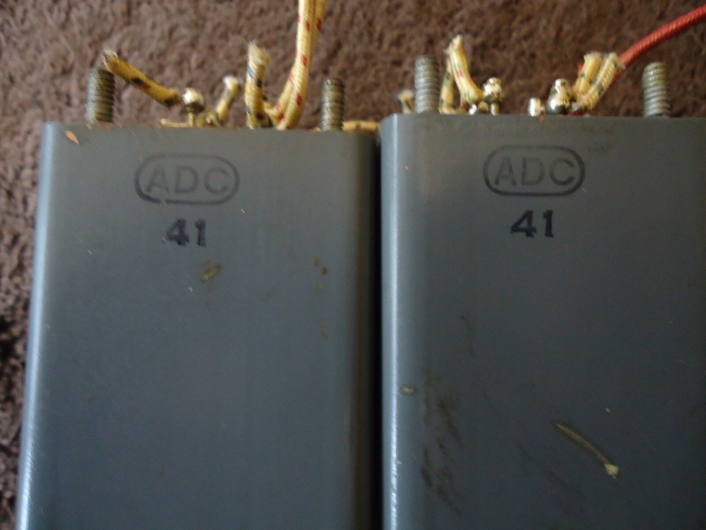 ADC A8018 PAIR NAVY MILITARY SPEC INTERSTAGE TRANSFORMERS, DCR TEST SHOWN