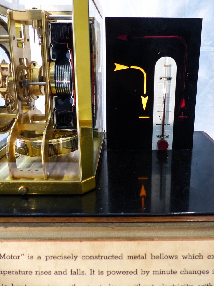 Jaeger LeCoultre Atmos II Escapement model display 110 voltage