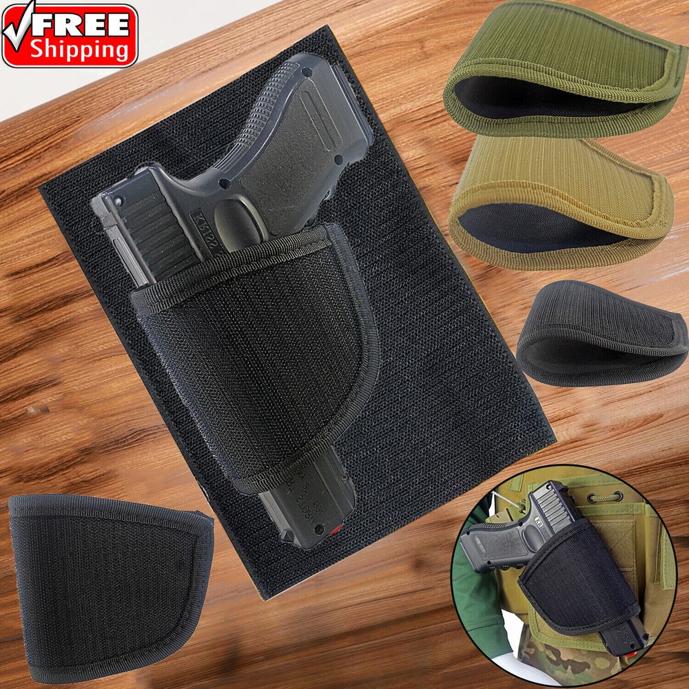Universal Adjustable Pistol Holster Hook & Loop Concealed Carry  Gun Holster