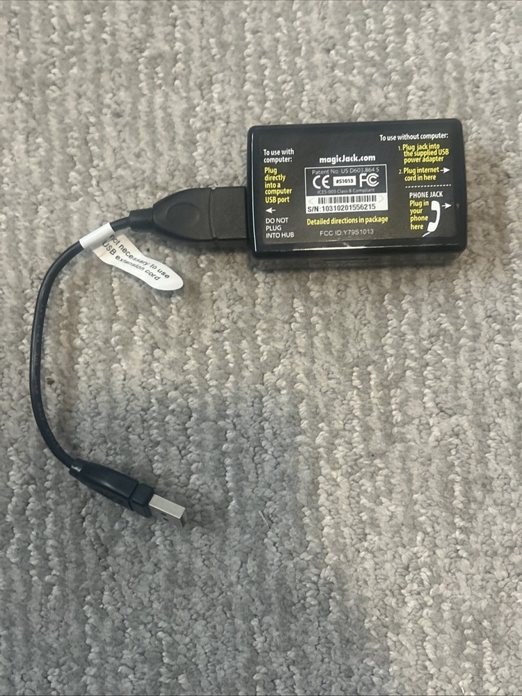 MagicJack Plus Local Long Distance Calling USB Used Tested and Works