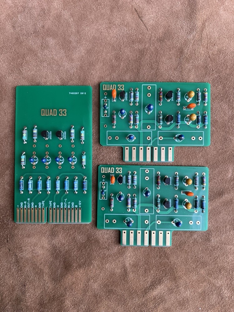 Quad 33 pre-amp    boards  （3 PCBA)