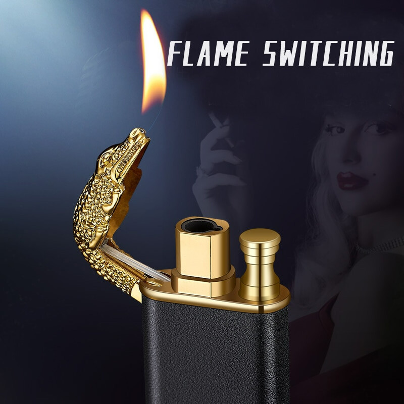 Cigar Lighter Double Fire Torch Jet Windproof Creative Refillable