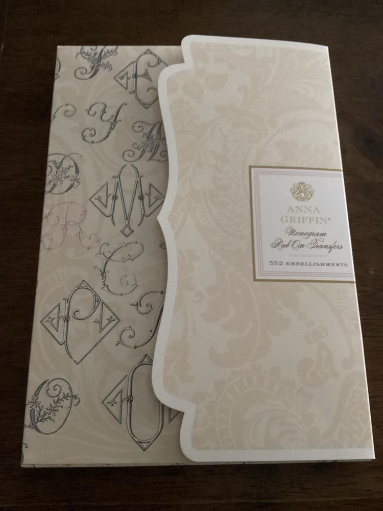 Anna Griffin Monogram Rub-On Transfers