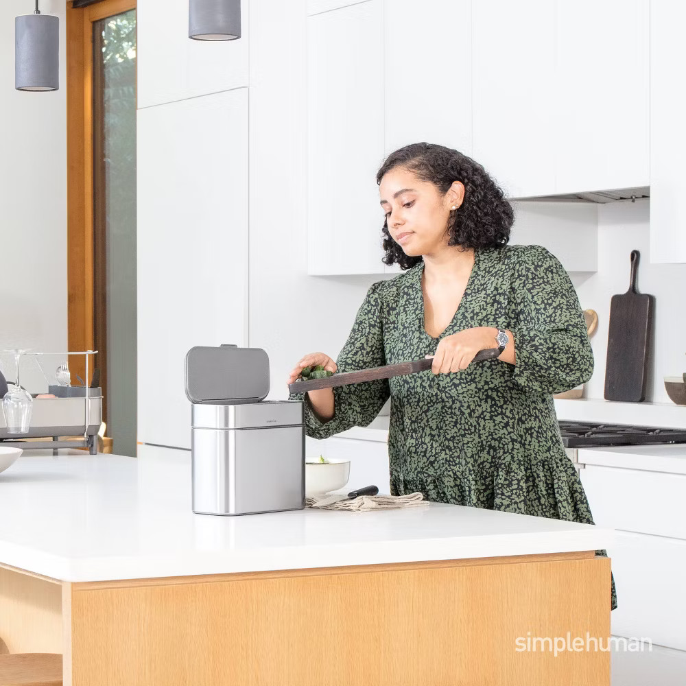 simplehuman Compost Caddy Silver