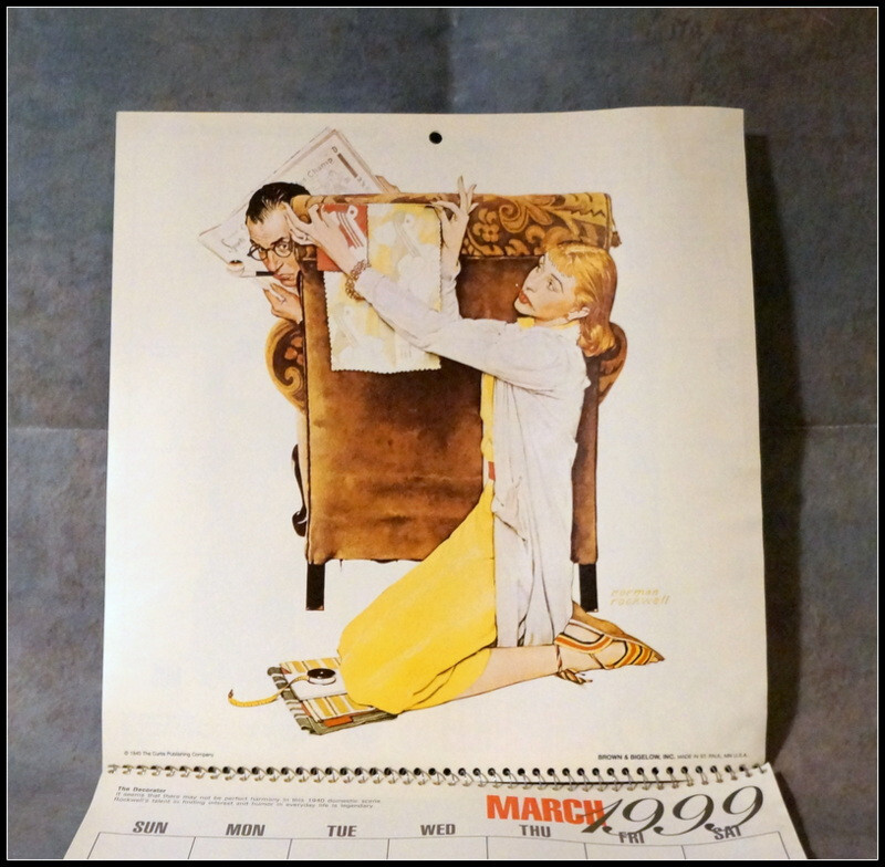 1999 Norman Rockwell Appointment Calendar #E102
