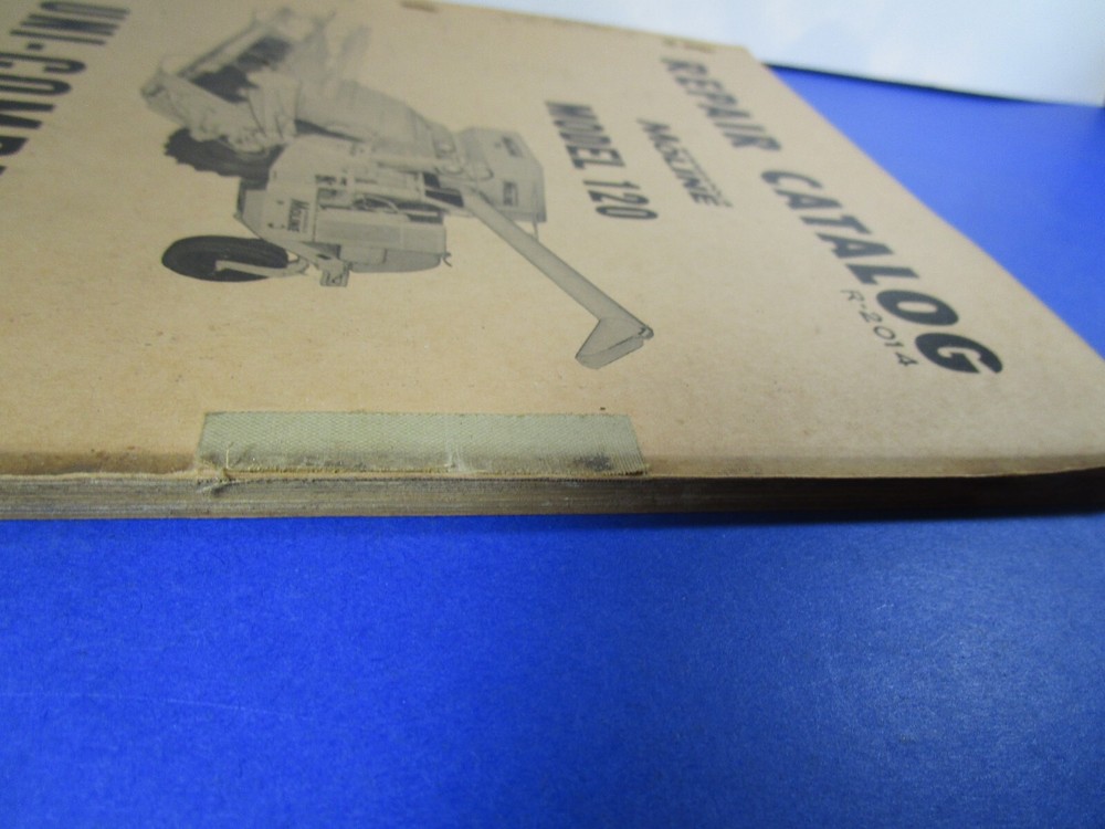 REPAIR CATALOG MOLINE MODEL UNI-COMBINE R-2014