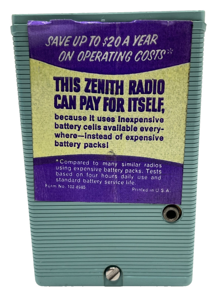 Zenith Royal 40 Transistor Radio ( TESTED )