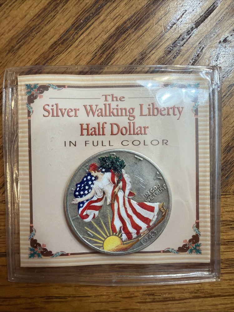 1943 Walking Liberty Half Dollar Colorized