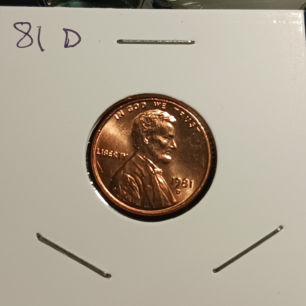 1981 D - Lincoln Cent BU