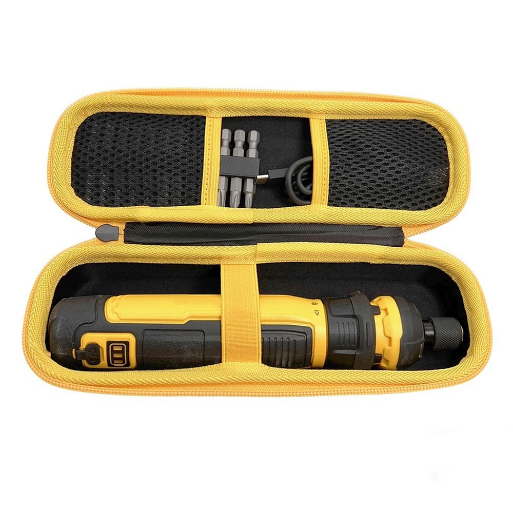Compact Carrying Case with Handle for Cordless Screwdriver Storage