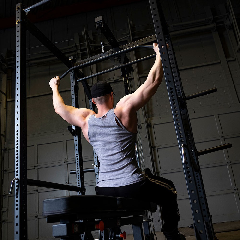 Rugged Power Rack Lat Attachment