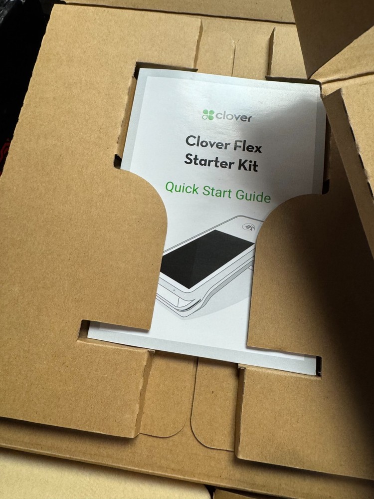 Clover Flex C401U + Flex Starter Kit K400U Handheld POS system CreditCard Reader