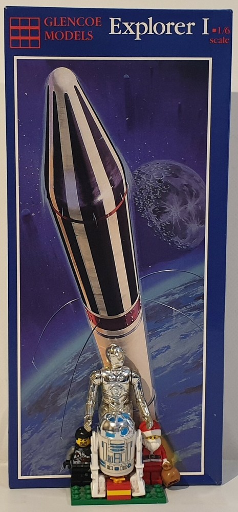 SPACE : EXPLORER 1 1:6 SCALE MODEL KIT MADE BY GLENCOE MODELS IN 1991