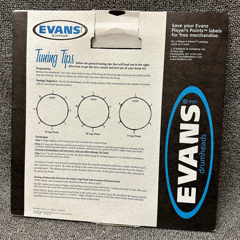 Evans Marching 13" Batter Head with Internal Ring Smooth White