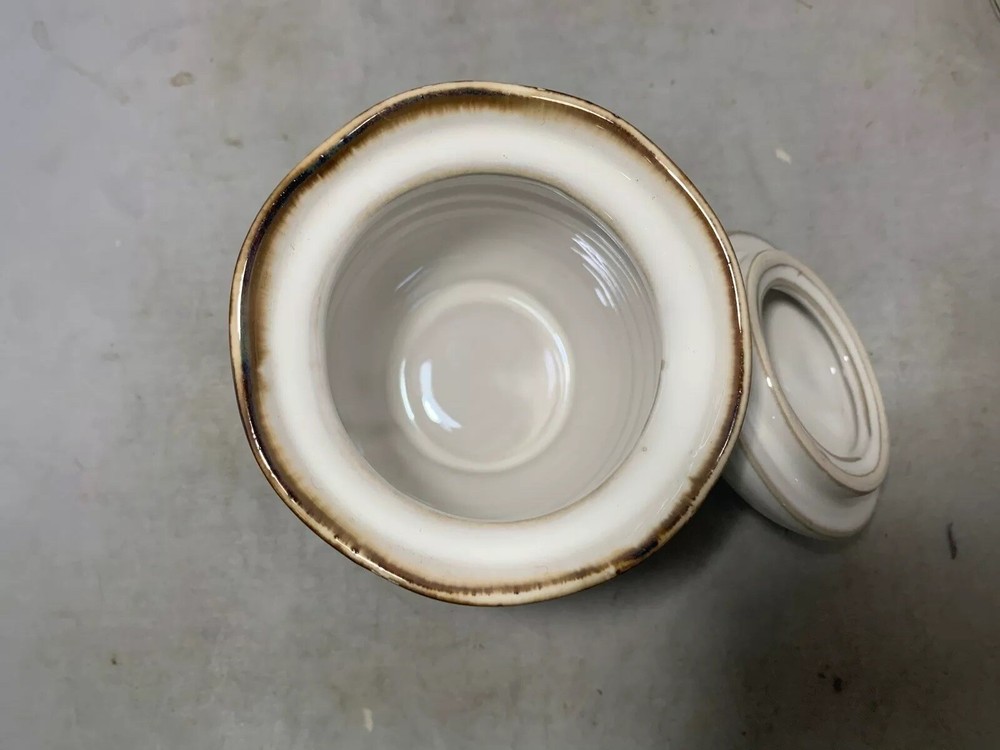 Sango Chromatics Brown Sugar Bowl & Creamer 4980