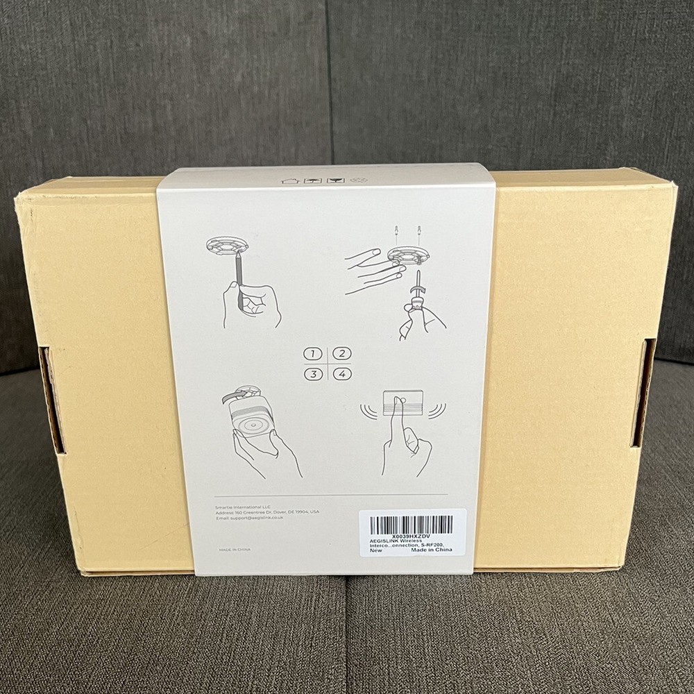 Aegislink Wireless Interlinked Smoke Alarm S-RF200 6 PACK