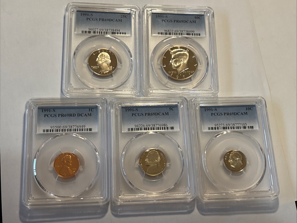 1991-S 5pc Proof Set - PCGS PR69DCAM