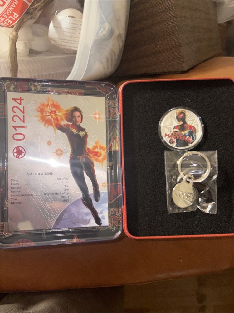 Fiji 2019 1$ Marvel Comics CAPTAIN MARVEL 1 oz Silver Proof Coin