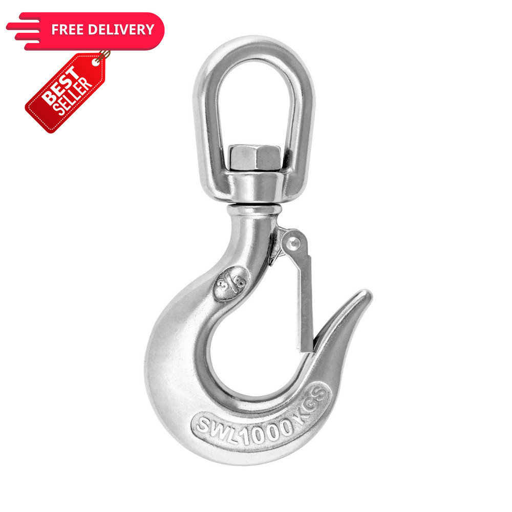 QWORK Chain Hook, Swivel Hoist Slip Hooks, Clevis...