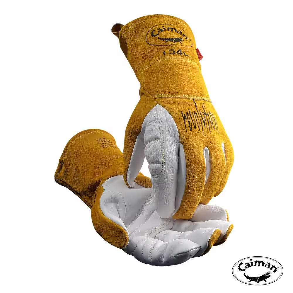 Large Premium Goat Grain Tig/Multi-Task Welder'S Glove with Split Cowhide Back