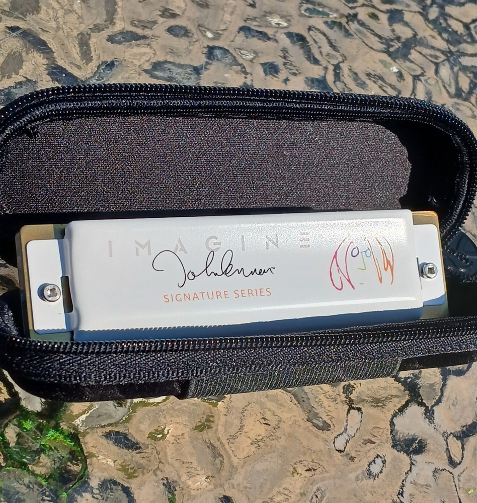 Imagine John Lennon Signature Series Hohner Harmonica With Case