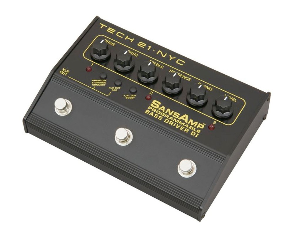 Tech 21 SansAmp Programmable Bass Driver DI Pre-Amp Pedal - Open Box