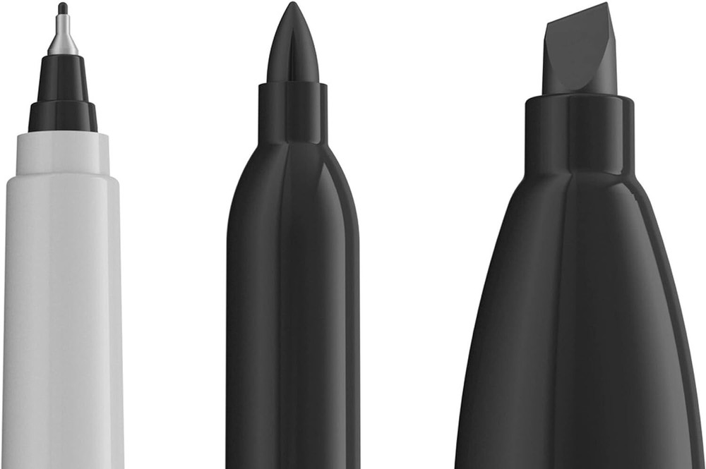 SHARPIE Permanent Markers Variety Pack, Featuring Fine, Fine, and Chisel 6 Coun