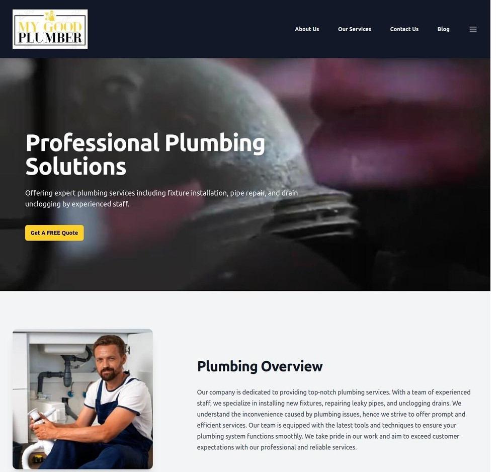 Custom Website Design with 5 Pages