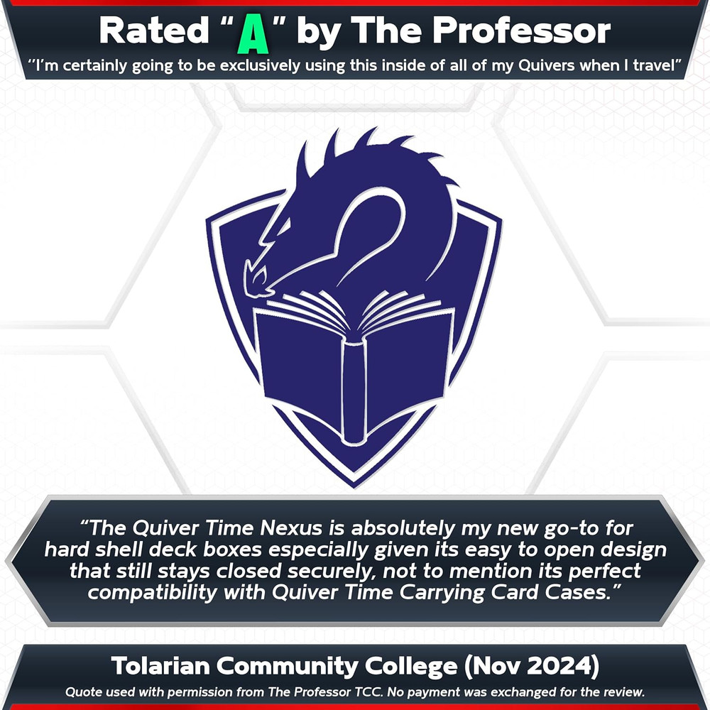 360° Modular Nexus Deckblock - Durable Stackable MTG Deck Box for Commander Fits