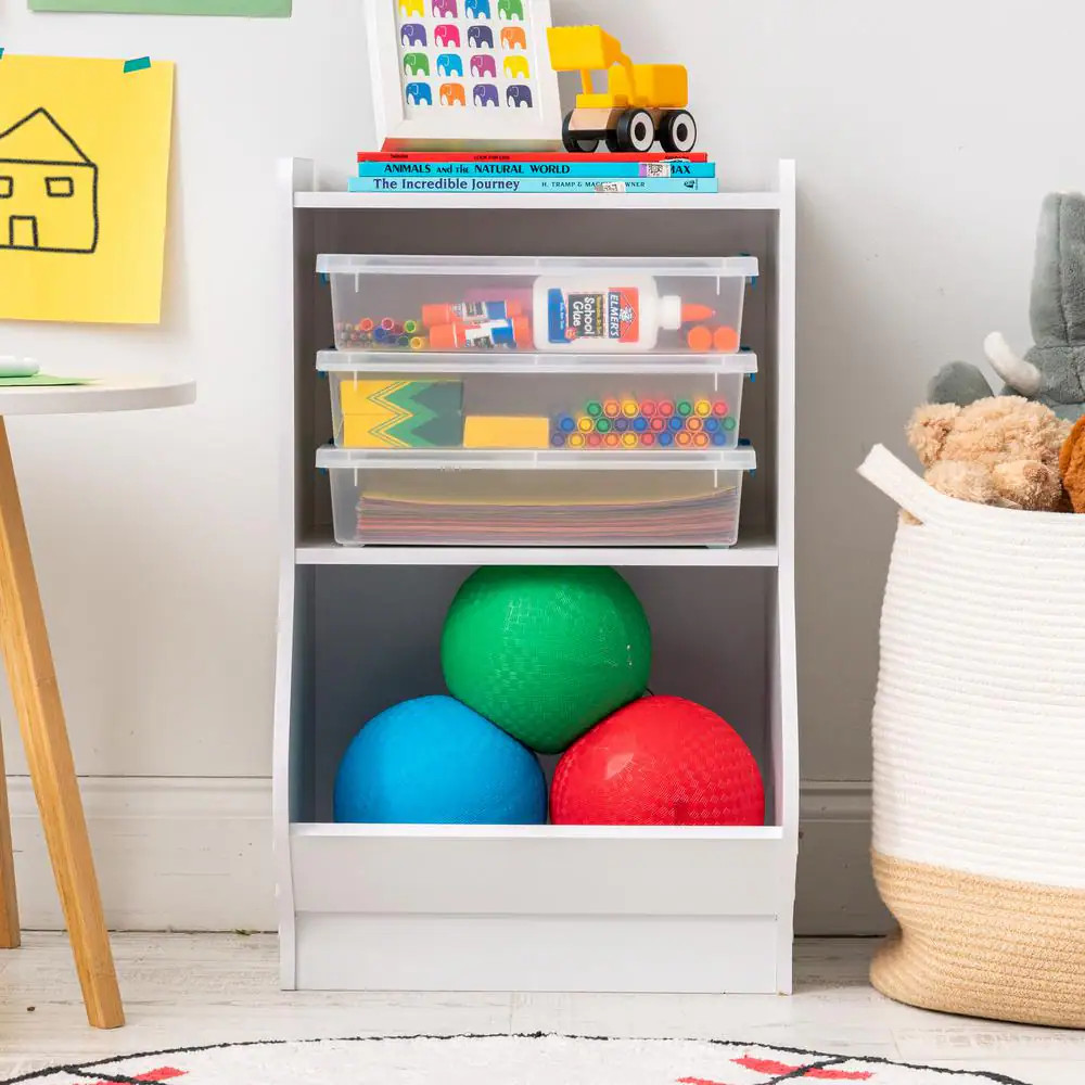 5.5 Qt. Plastic Storage Clip Box, Clear (4-Pack)