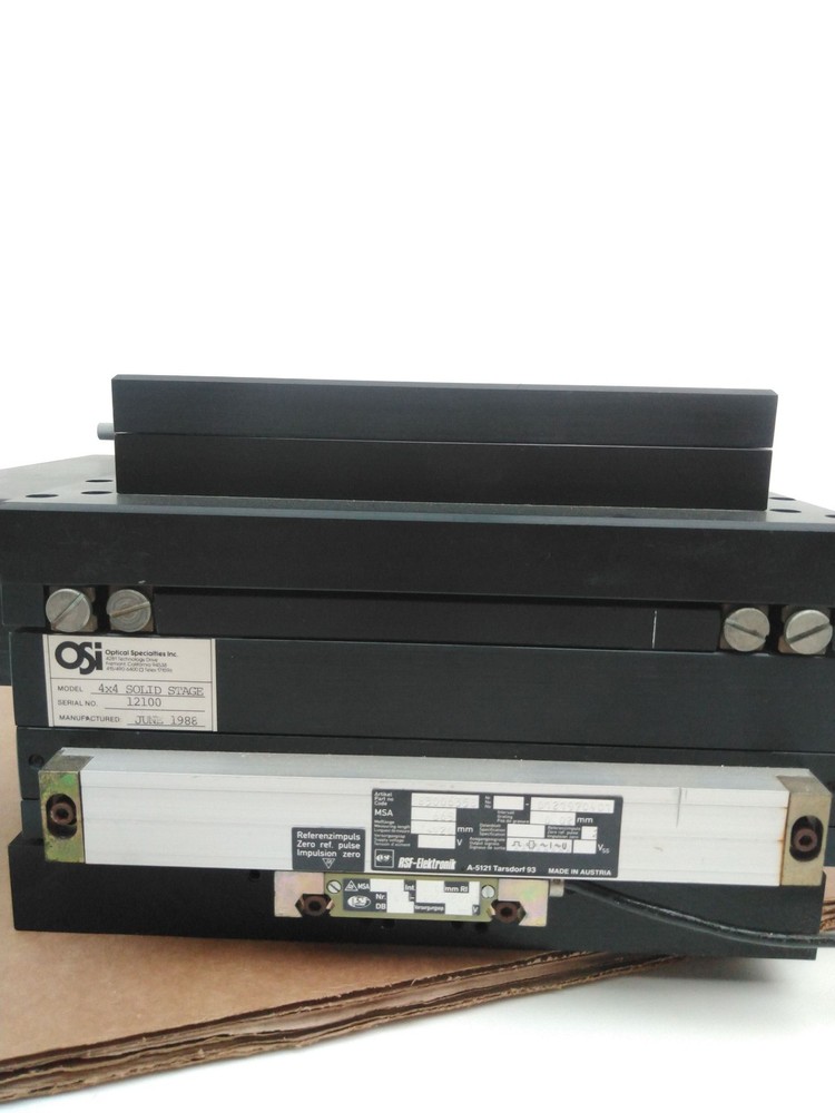 Optical Specialties inc. 4x4 Solid XY Stage