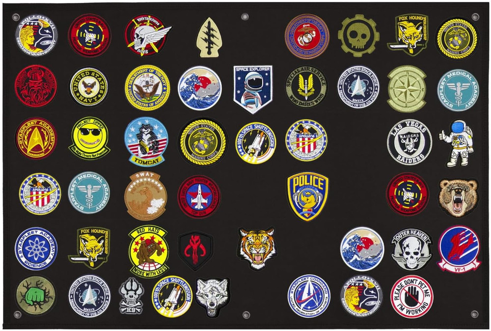 Tactical Patch Display Holder Panel Board for Military Army Morale Hook and Loop