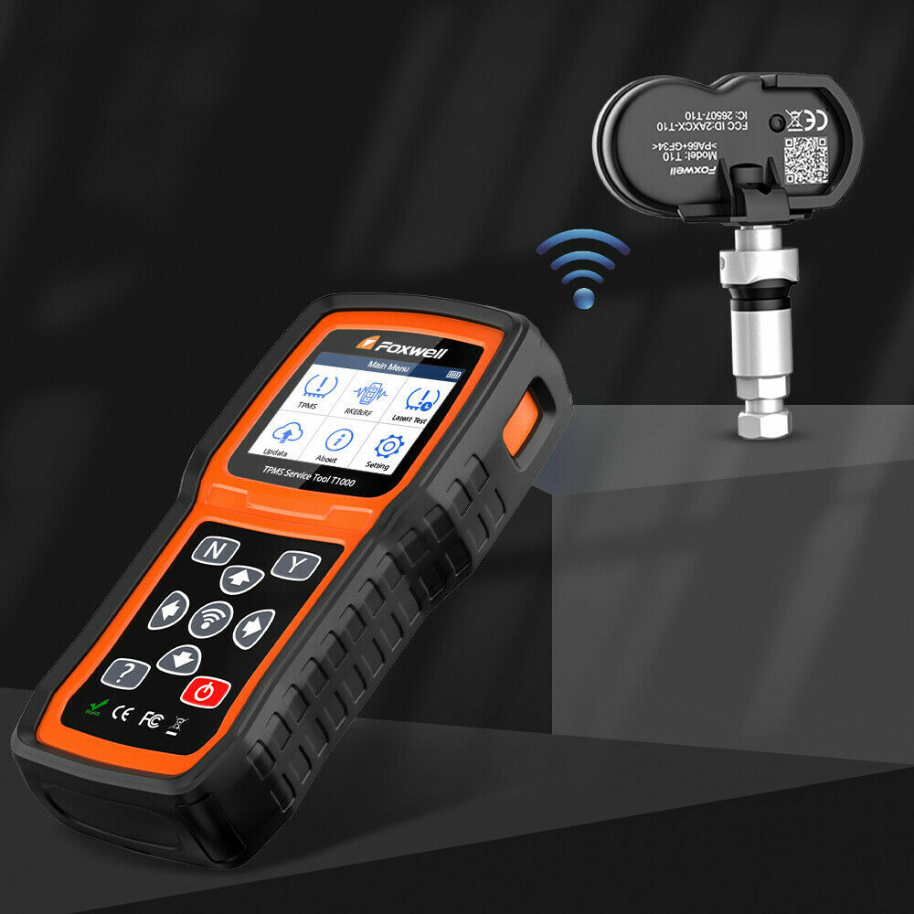 Foxwell T1000 TPMS Programming Activate Sensors Check RF Key FOB Tester Detector