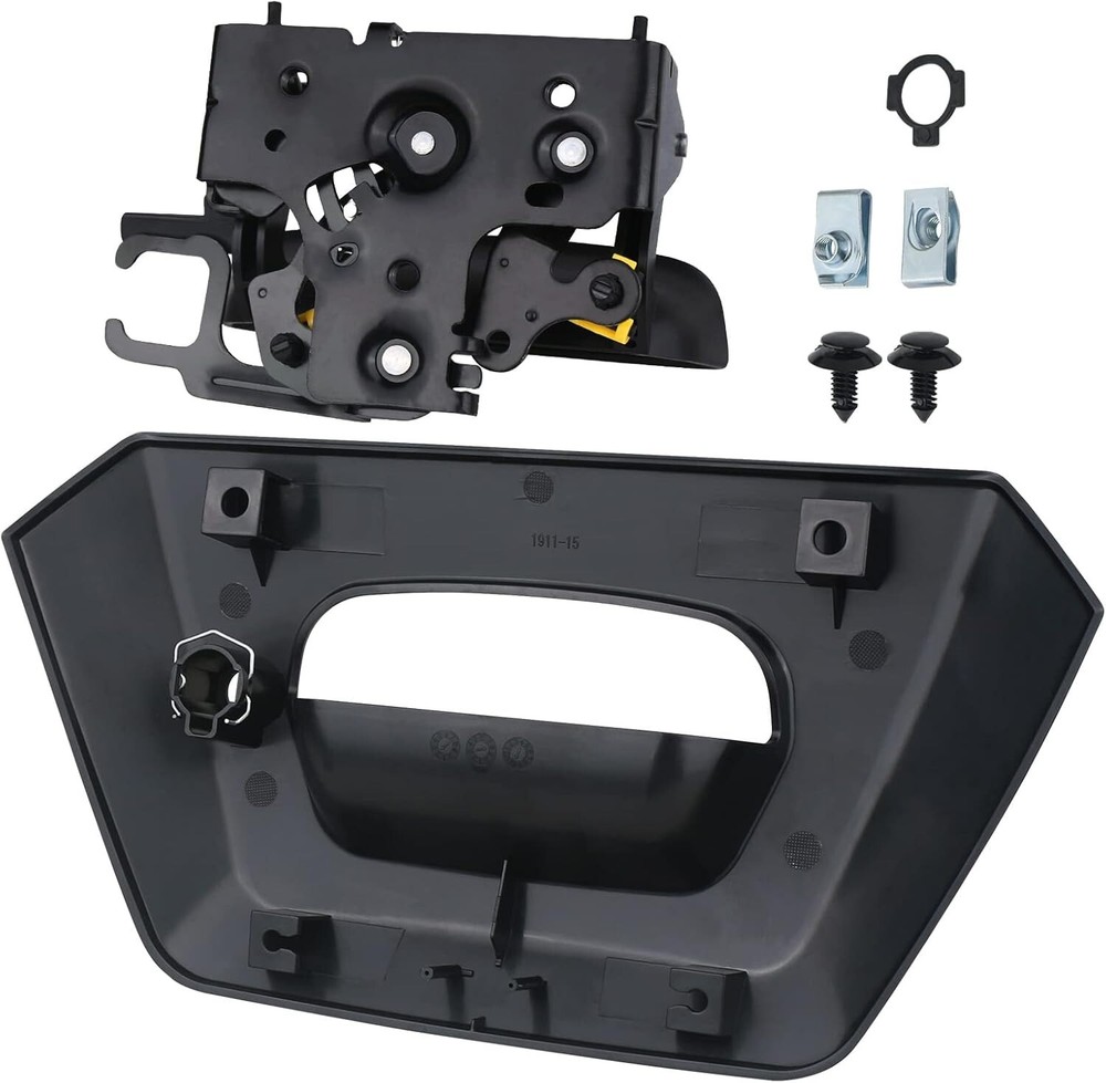 Tailgate Handle Latch with Bezel Trim Compatible with Chevy Chevrolet Avalanche