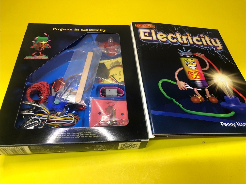 ScienceWiz Electricity 18 Projects Kids Educational Science Book & Activity Kit