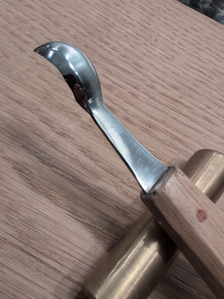 Original Denny #7L Bent Hook Carving Tool