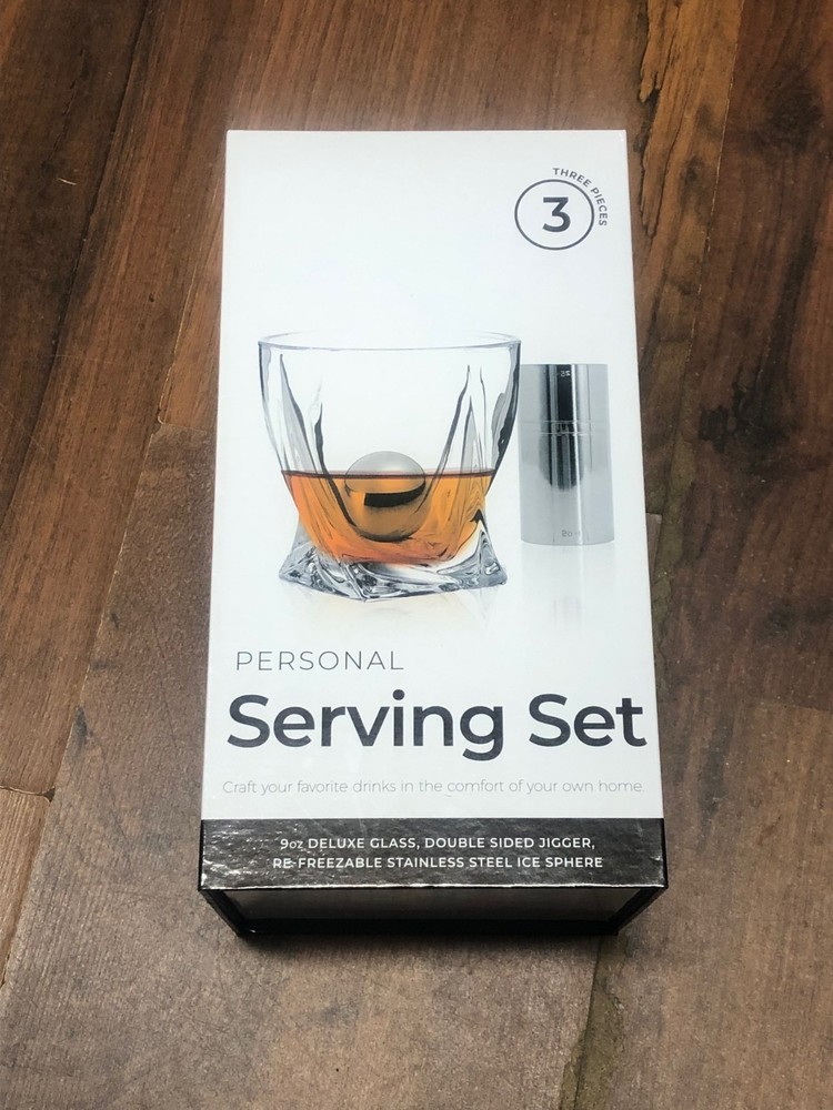 Whiskey Glass Personal Serving Set