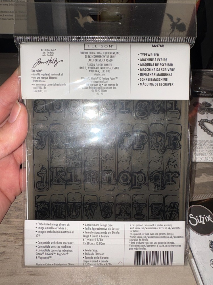 Tim Holtz Sizzix 3D Embossing Folders Bundle