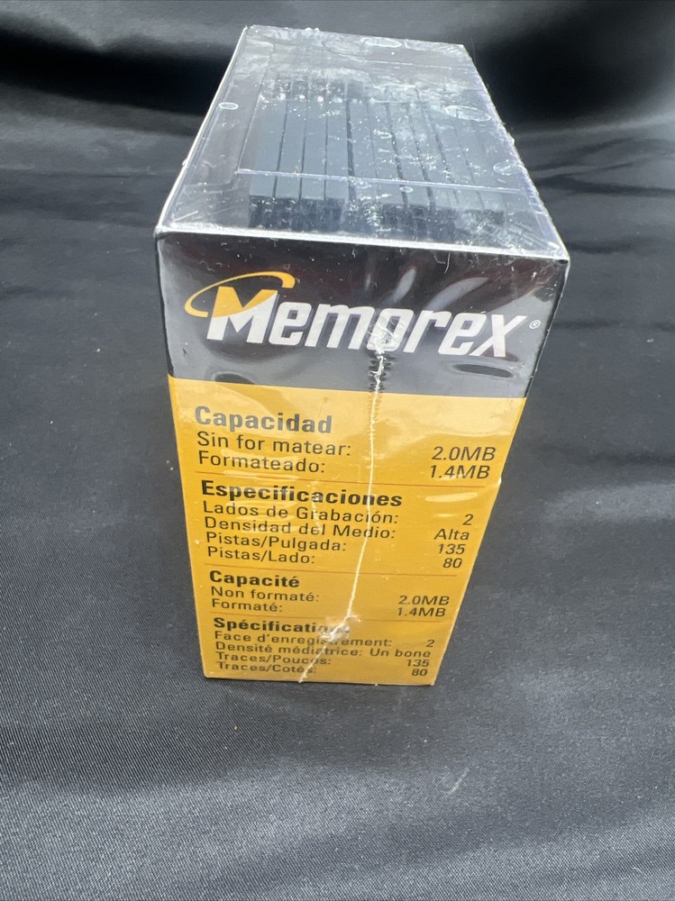 Memorex PC Formatted 3.5 Inch Computer Diskettes HD 10 Pack - New Never Opened