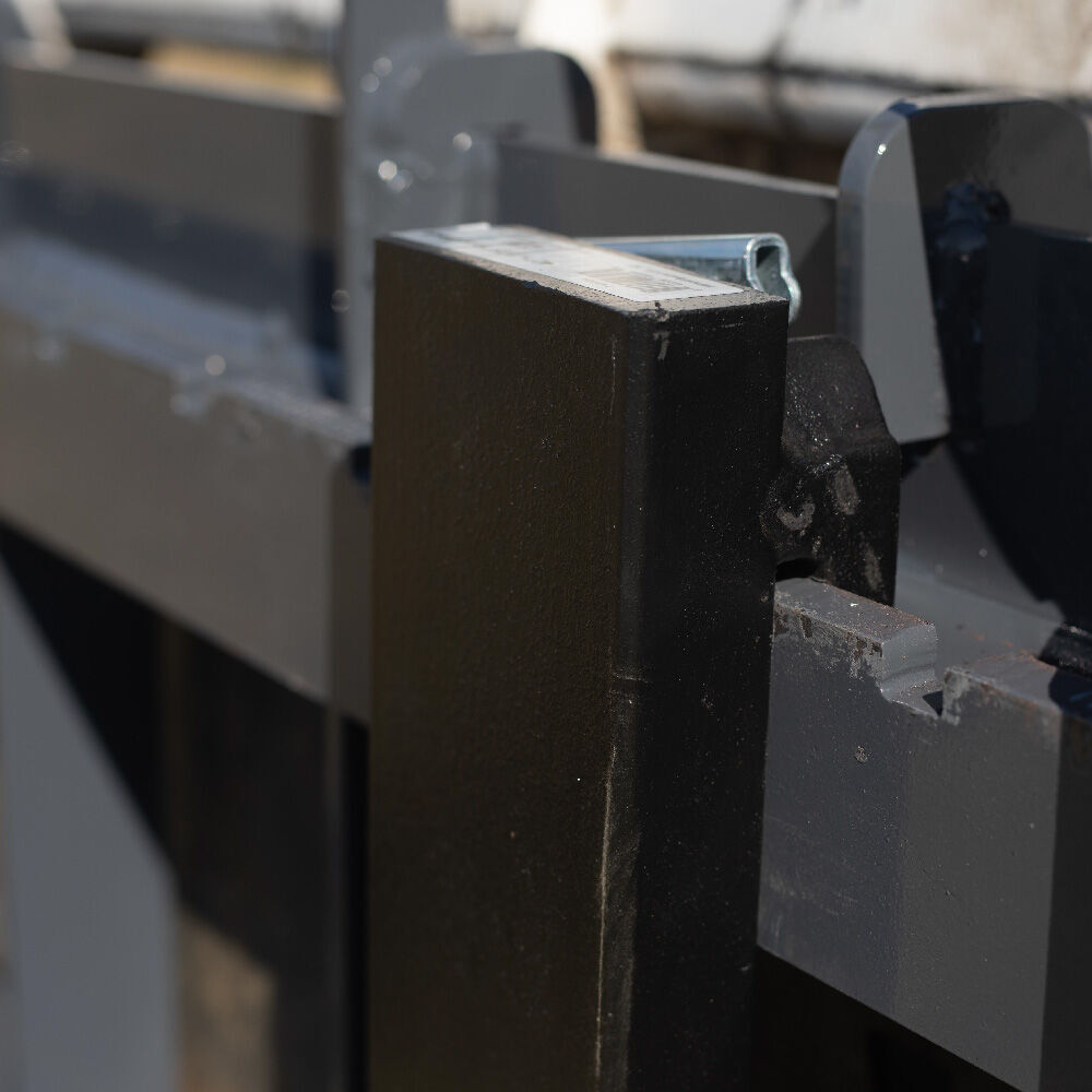 Titan Attachments UA USA Made Grey Step-Through Pallet Fork Frame Attachment
