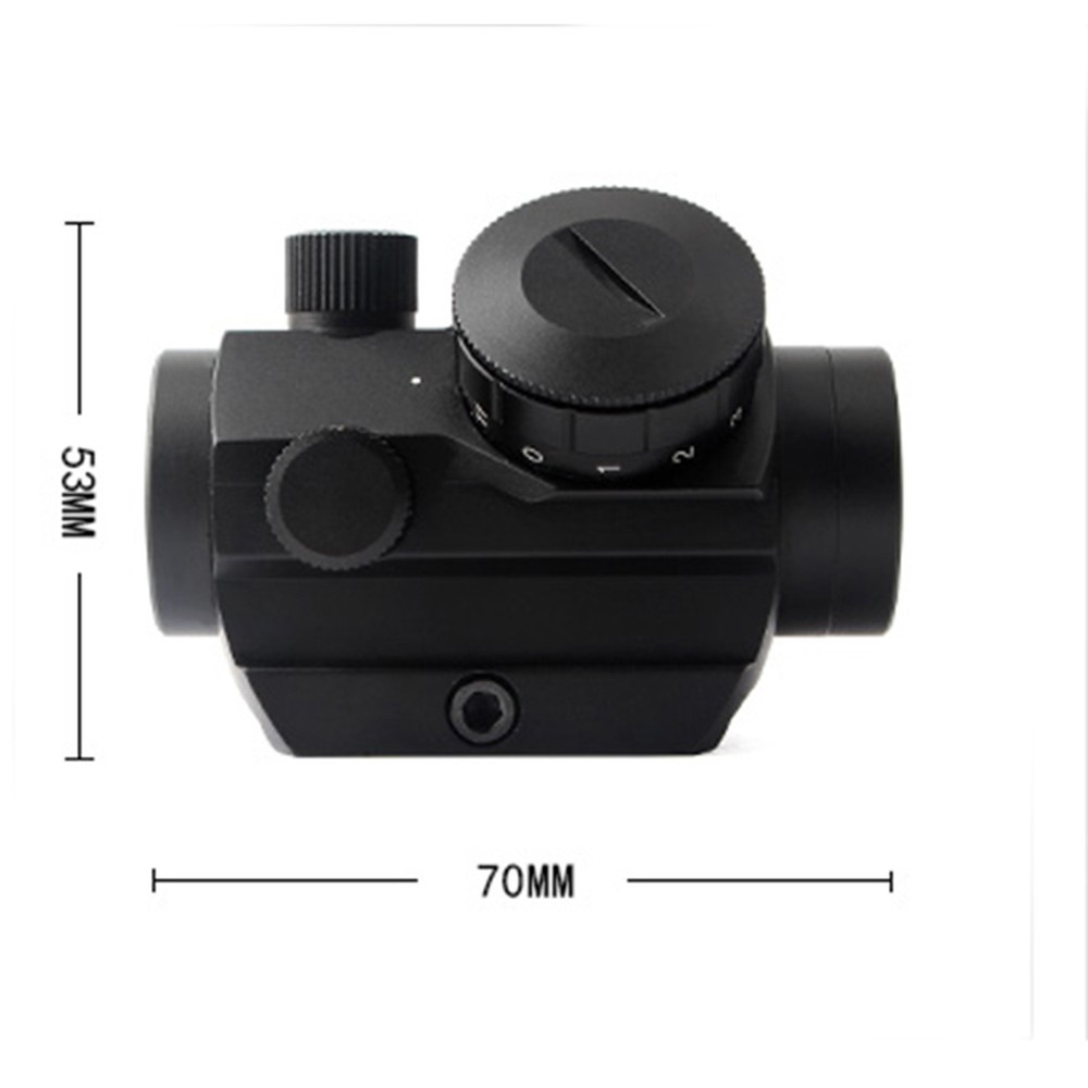 Micro Red Dot Sight Scope 3 MOA 1x25mm Reflex Sight W/ 1'' Riser 20mm Rail Mount