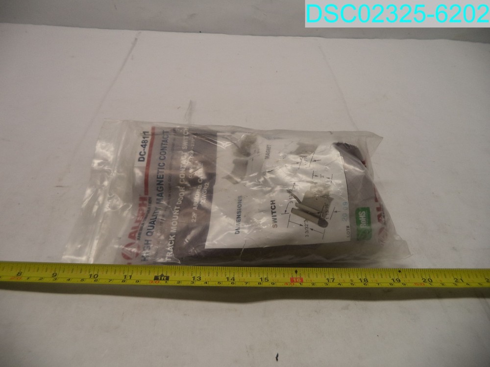 Aleph DC-4811 Track Mount Door Contact Switch Closed Loop-2.75 22” Armored Cable
