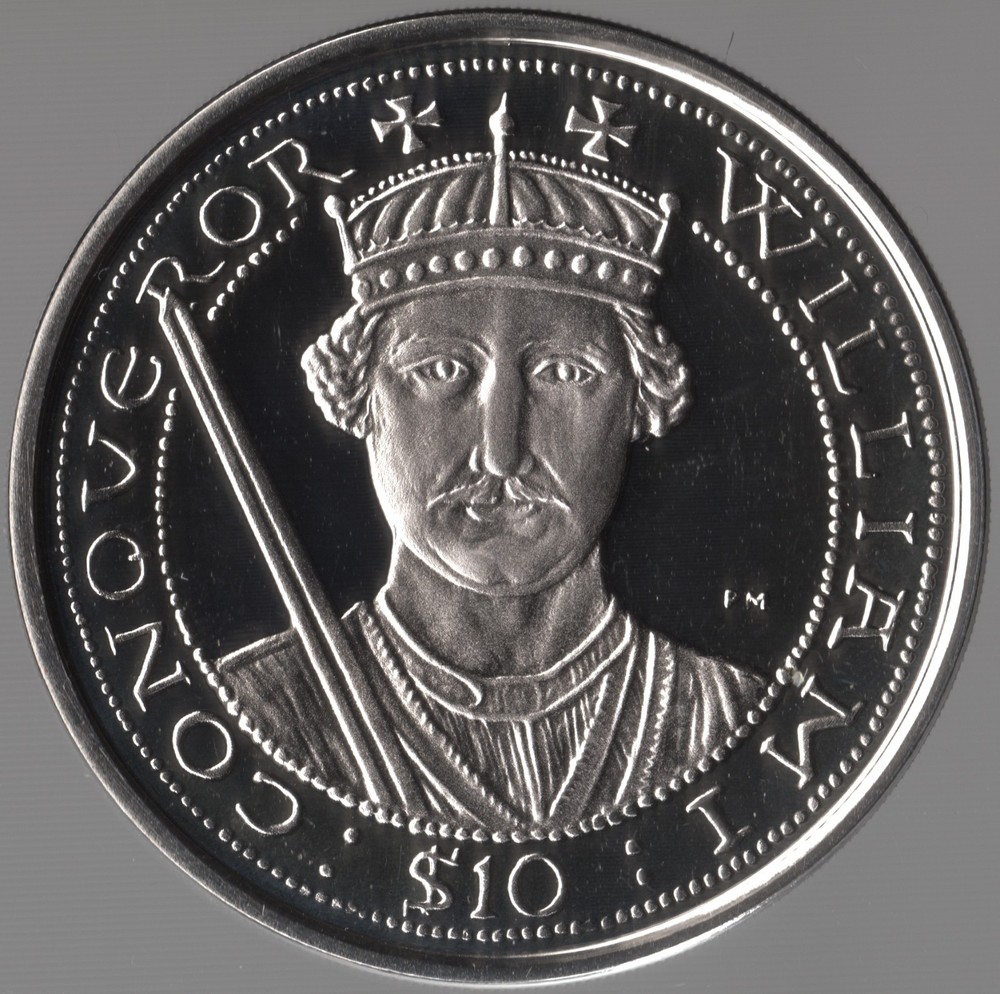 2007 BVI Silver Proof $10 – William I Conqueror