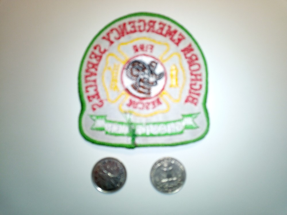 Bighorn Emergency Services Fire Rescue Ghost River Patch Badge Crest