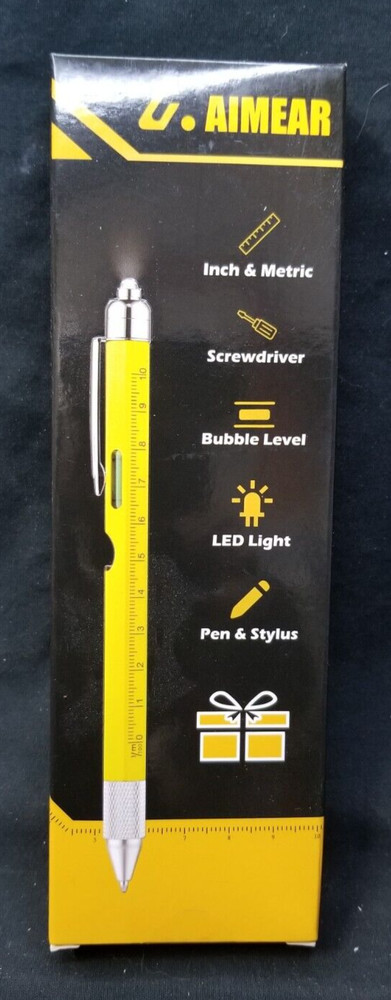 Aimear Multitool Ballpoint Pen Yellow