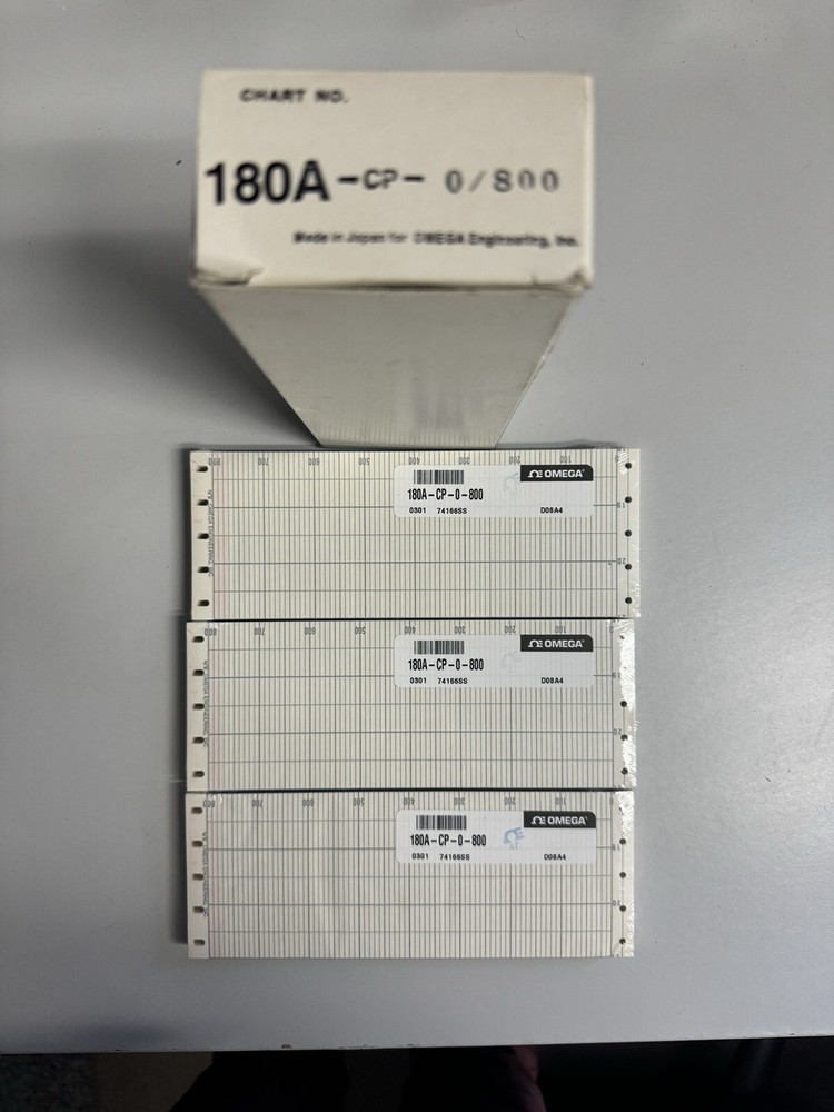 Omega 180A-CP-0-800 Linearized Chart Paper 3 Pack (item #143)