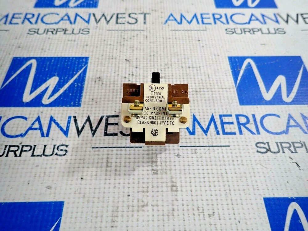 SQUARE D 9001 TYPE TC CONTACT BLOCK