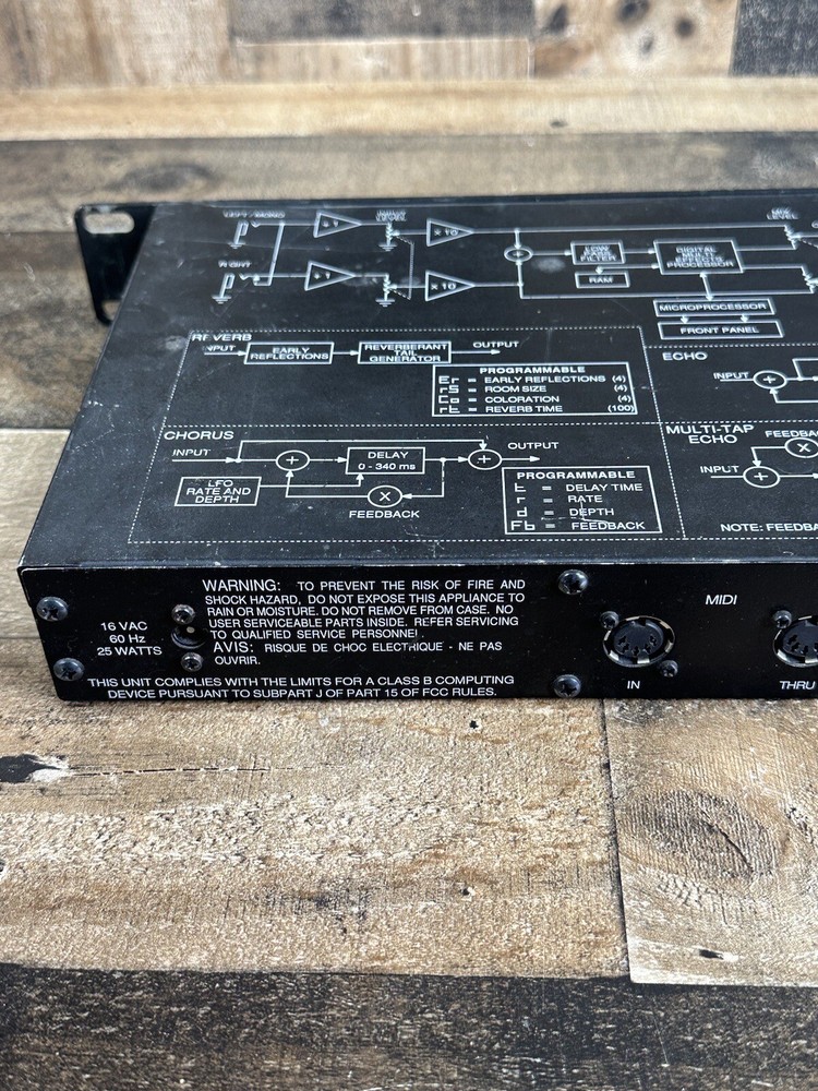 Peavey UltraVerb II 2 digital multi-effects processor AS IS UNTESTED For Parts