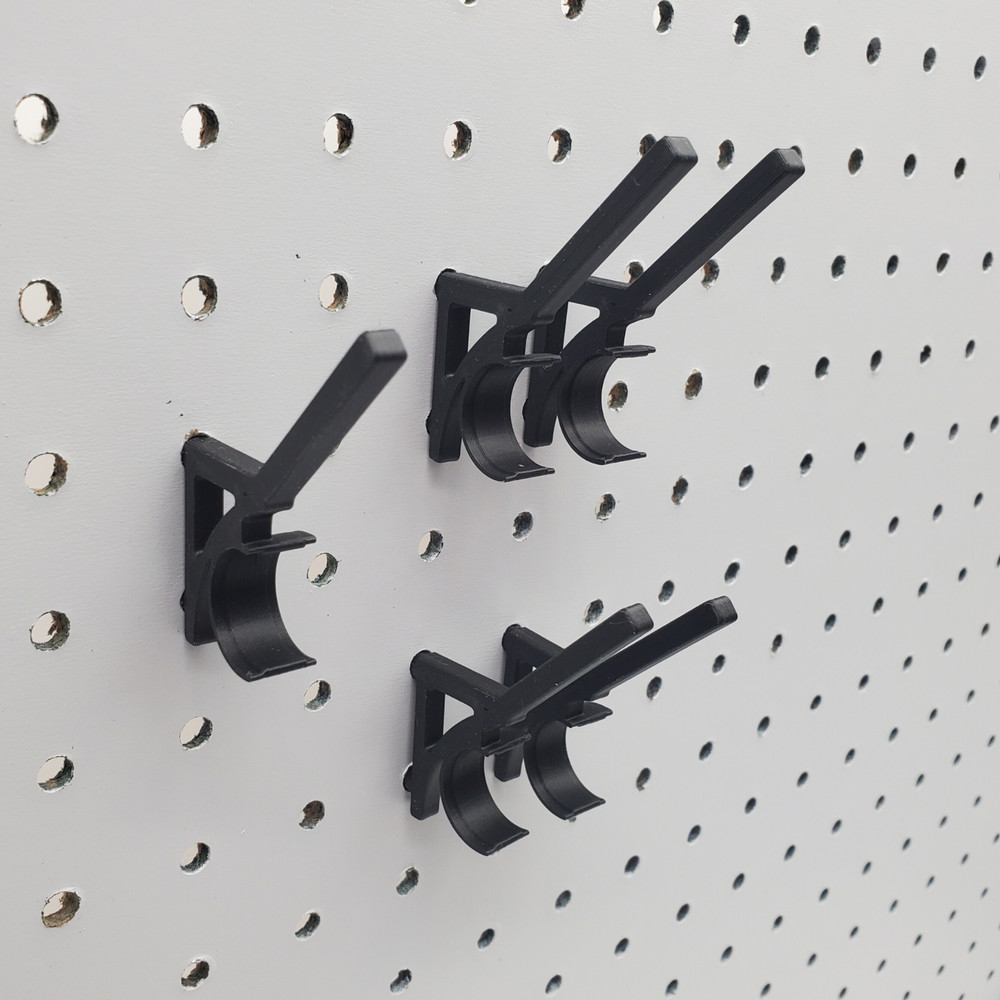 20pk, Thread & Bobbin 1/4" Pegboard Accessory, Sewing Thread Storage Hooks